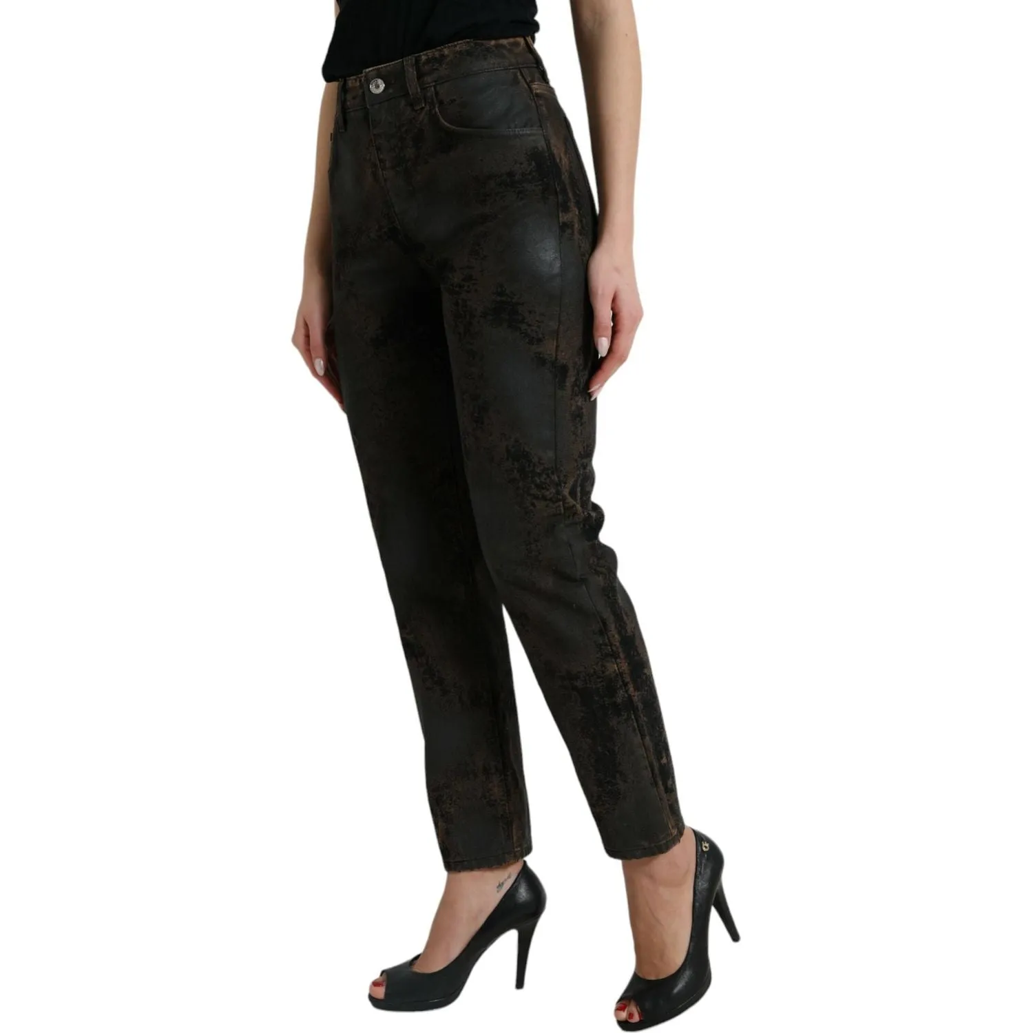 Dolce & Gabbana Chic Boyfriend Mid Waist Stretch Jeans