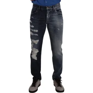 Dolce & Gabbana Chic Tattered Denim Jeans