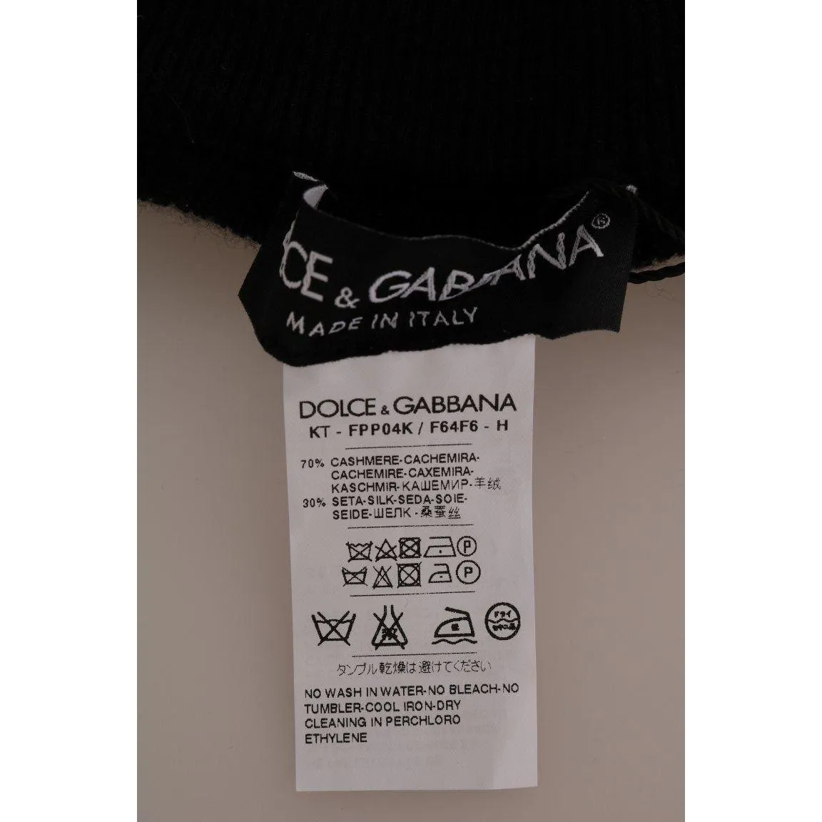 Dolce & Gabbana Elegant Black Cashmere Silk Stretch Pants