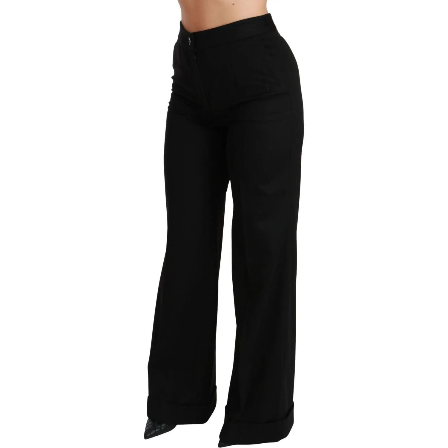 Dolce & Gabbana Elegant High Waist Flared Cashmere Pants