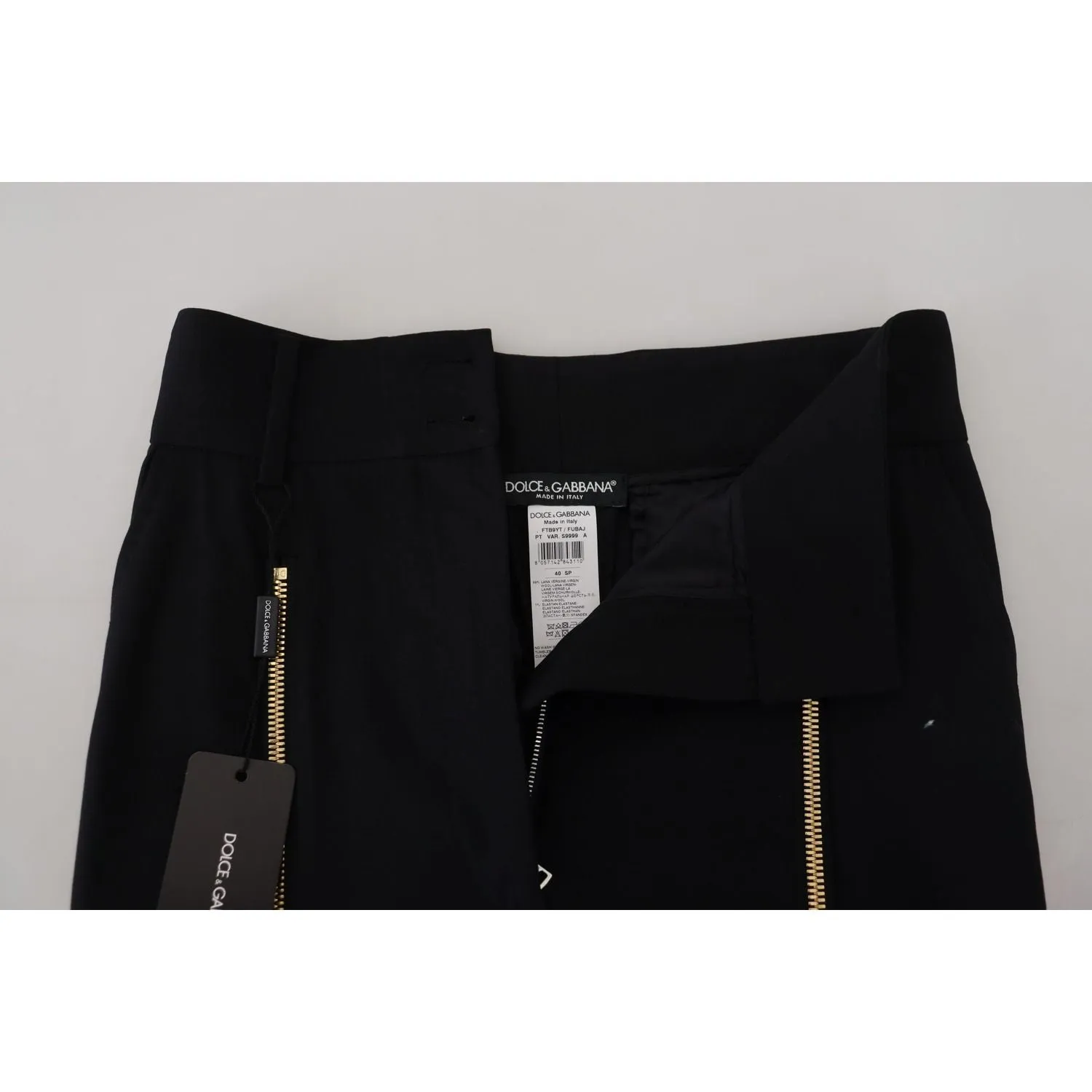 Dolce & Gabbana Elegant High Waist Tapered Wool Pants