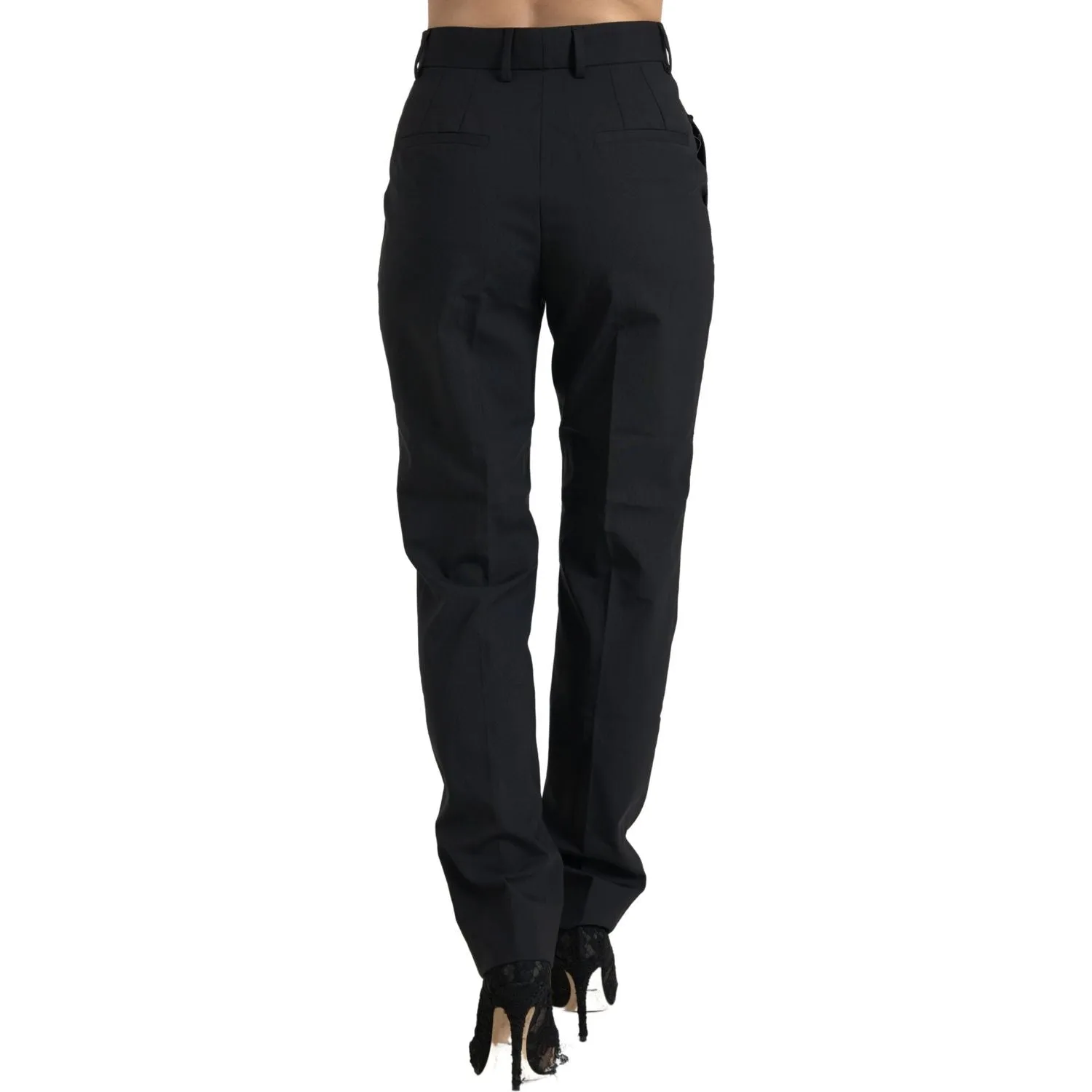 Dolce & Gabbana Elegant High-Waist Tapered Wool Pants