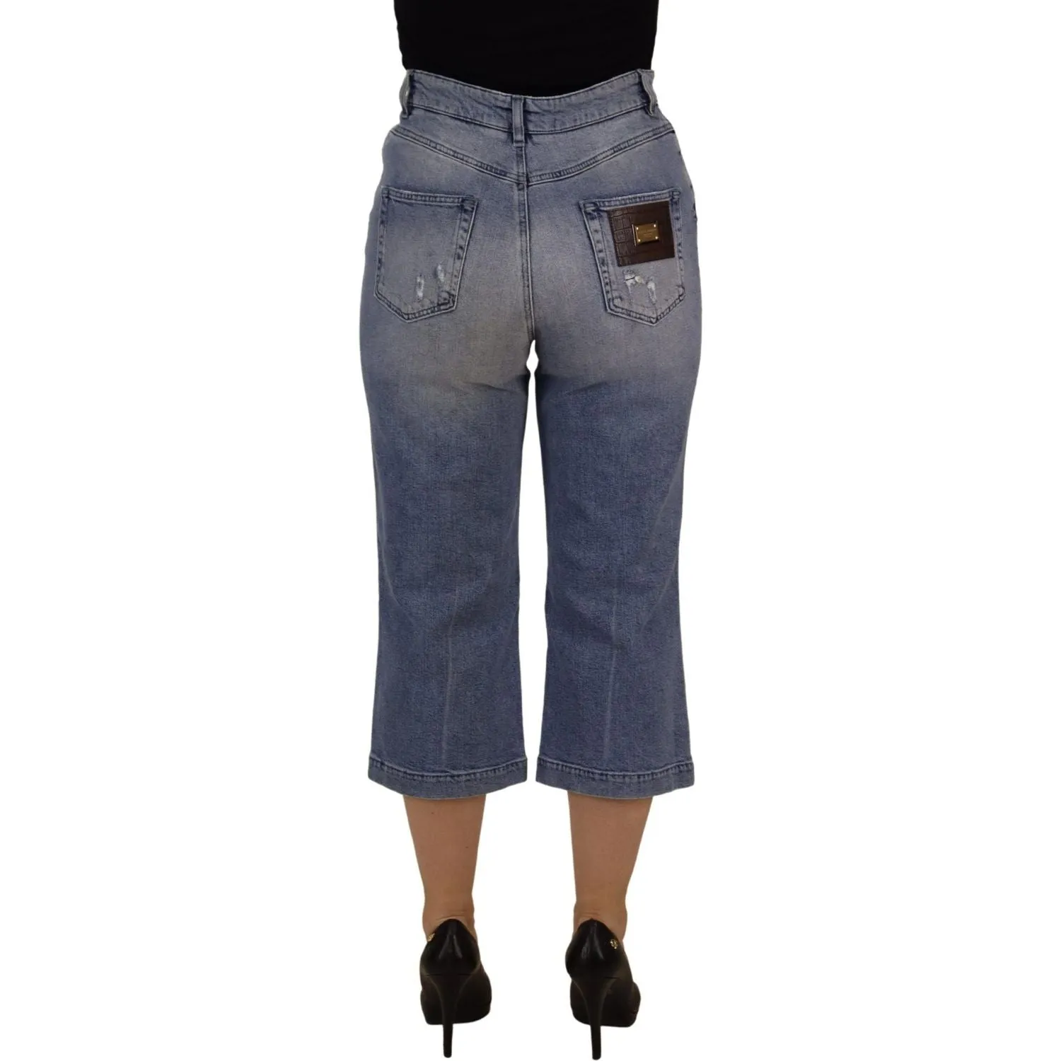 Dolce & Gabbana High Waist Skinny Denim Jeans - Blue