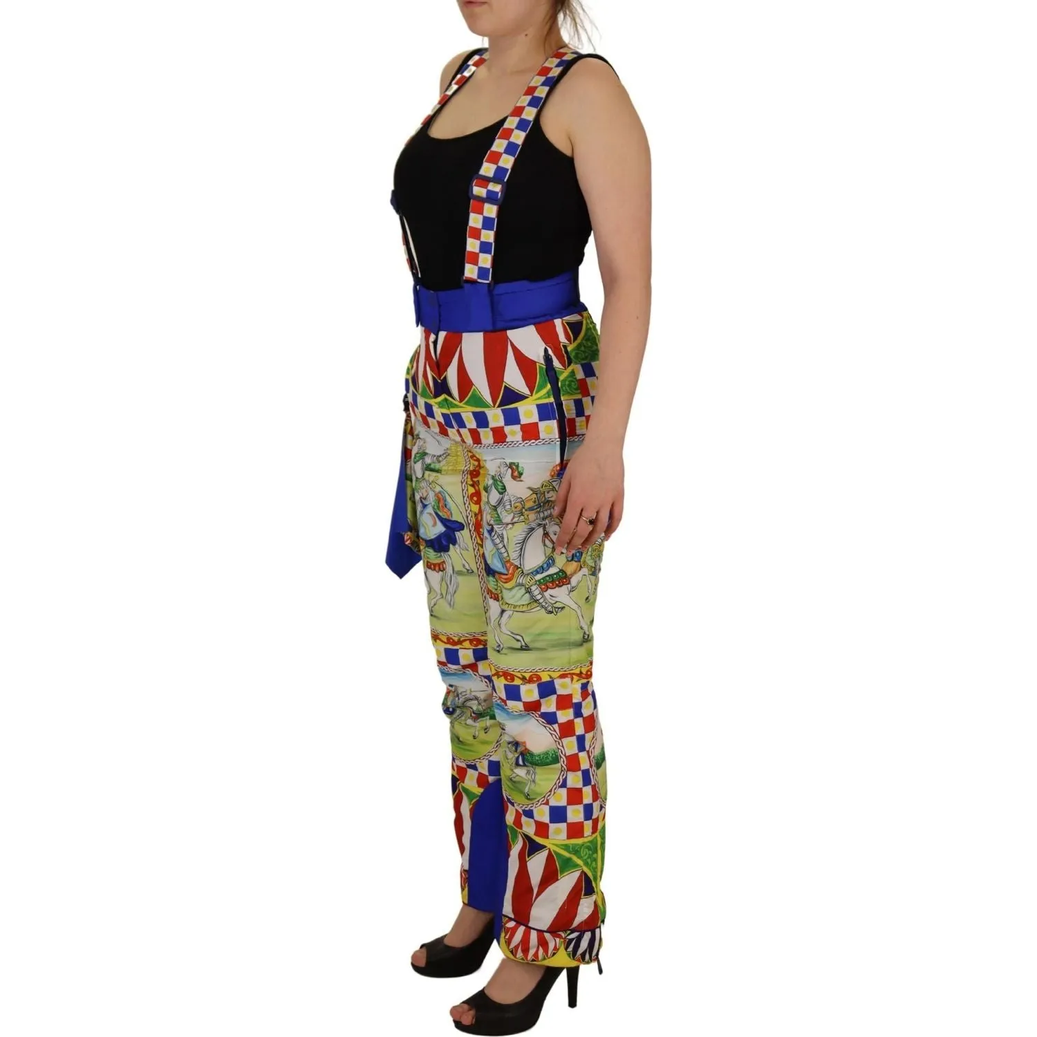 Dolce & Gabbana Multicolor High Waist Snow Pants