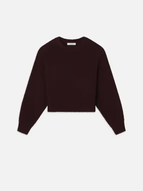 Dolman Crew Sweater -- Burgundy