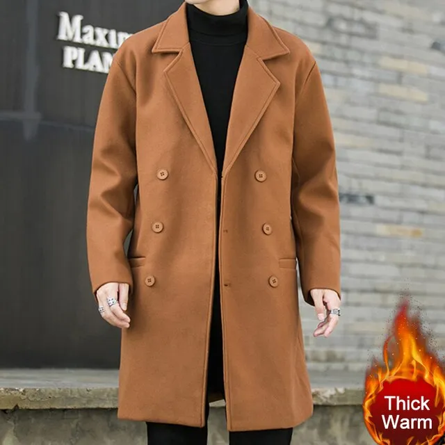 Double Breasted Woolen Coat