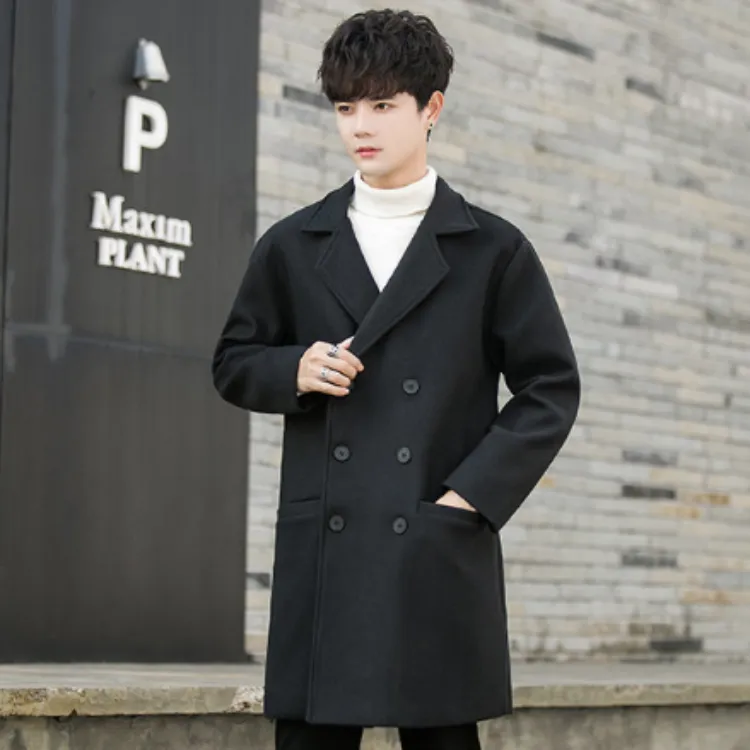 Double Breasted Woolen Coat