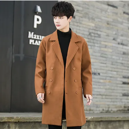 Double Breasted Woolen Coat