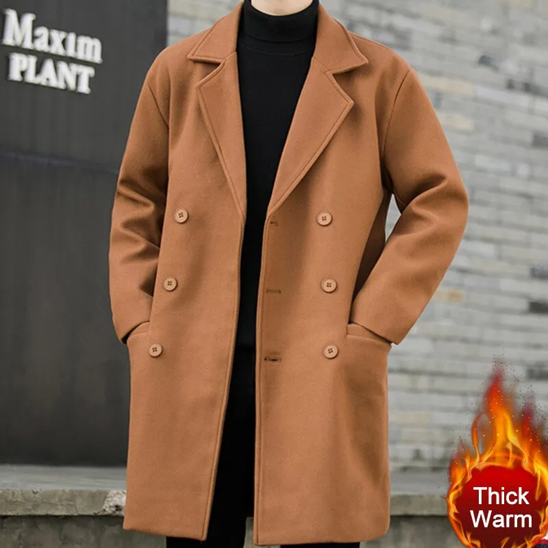 Double Breasted Woolen Coat