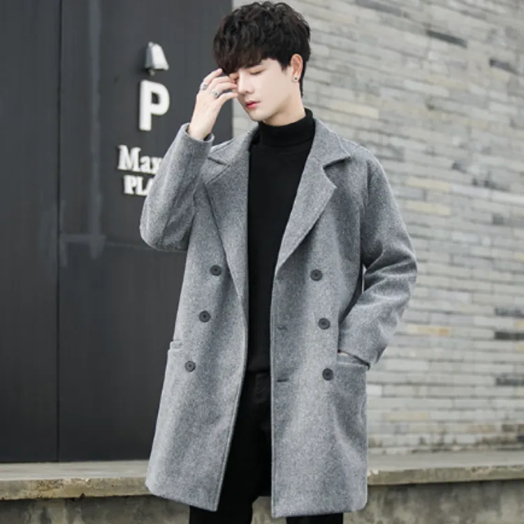 Double Breasted Woolen Coat