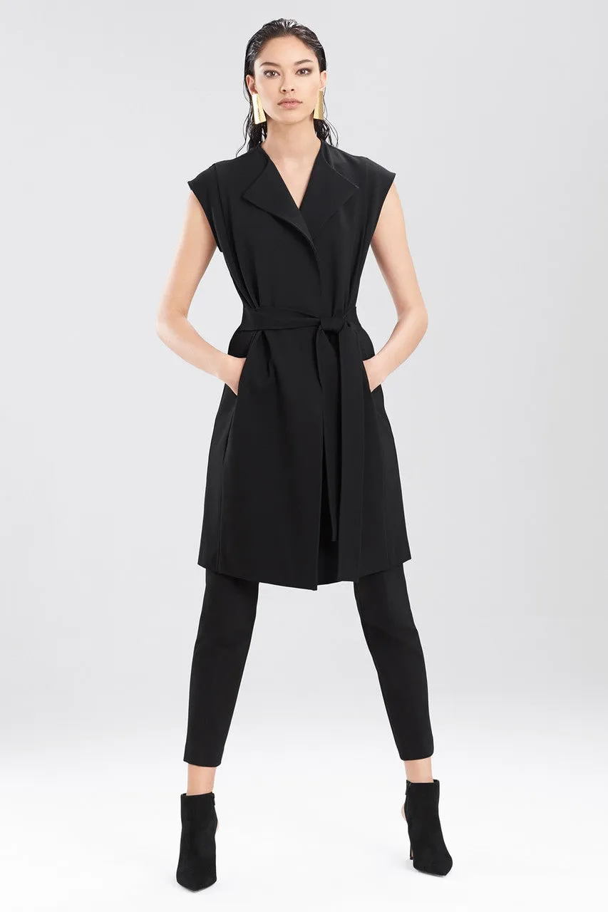 Double Knit Jersey Front Tie Dress