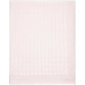 Emile Et Rose Pink Knitted Blanket