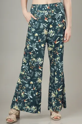 Everlasting Chic: Floral Essence Everyday Flared Trouser