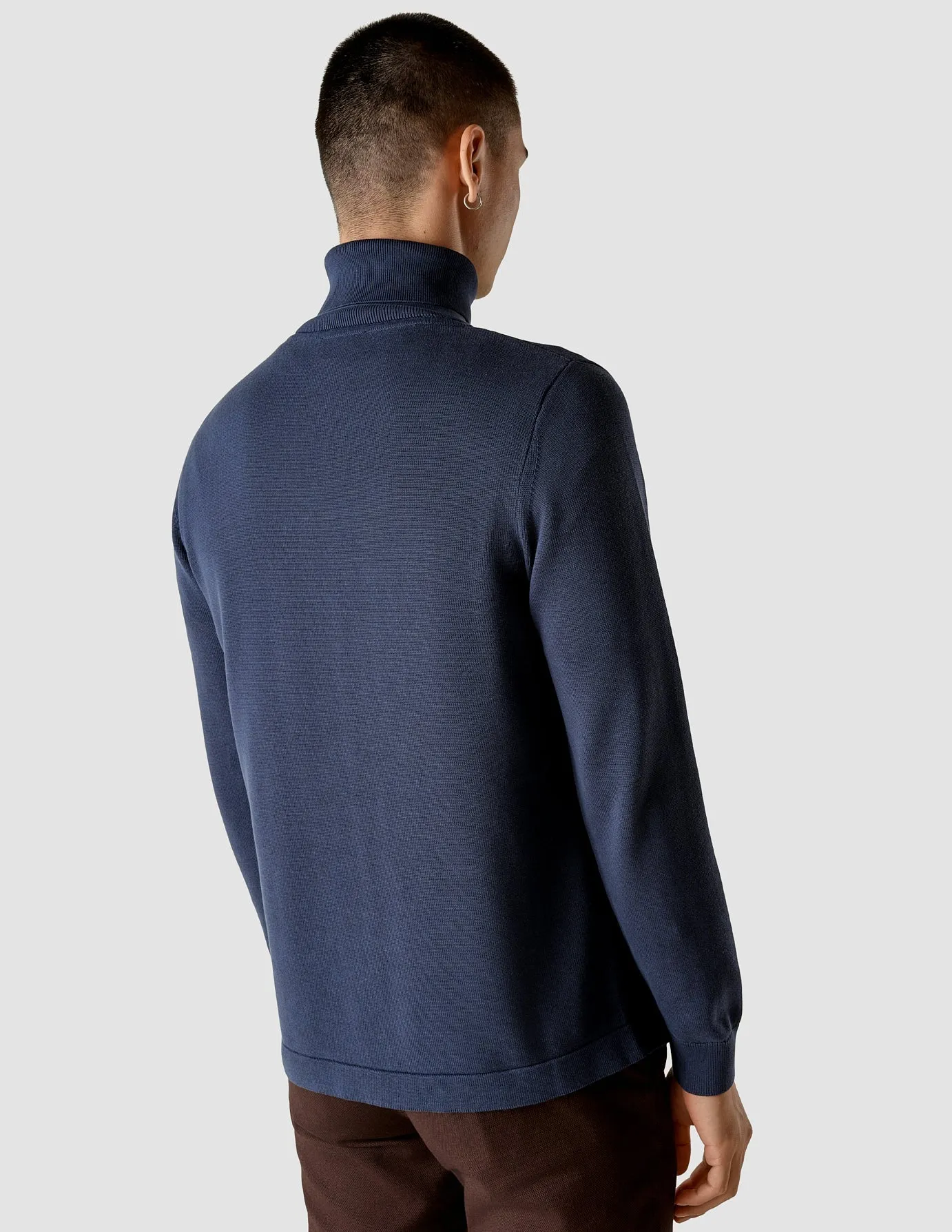 Fine Knit Turtleneck Navy