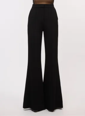 Flared Crepe Pants