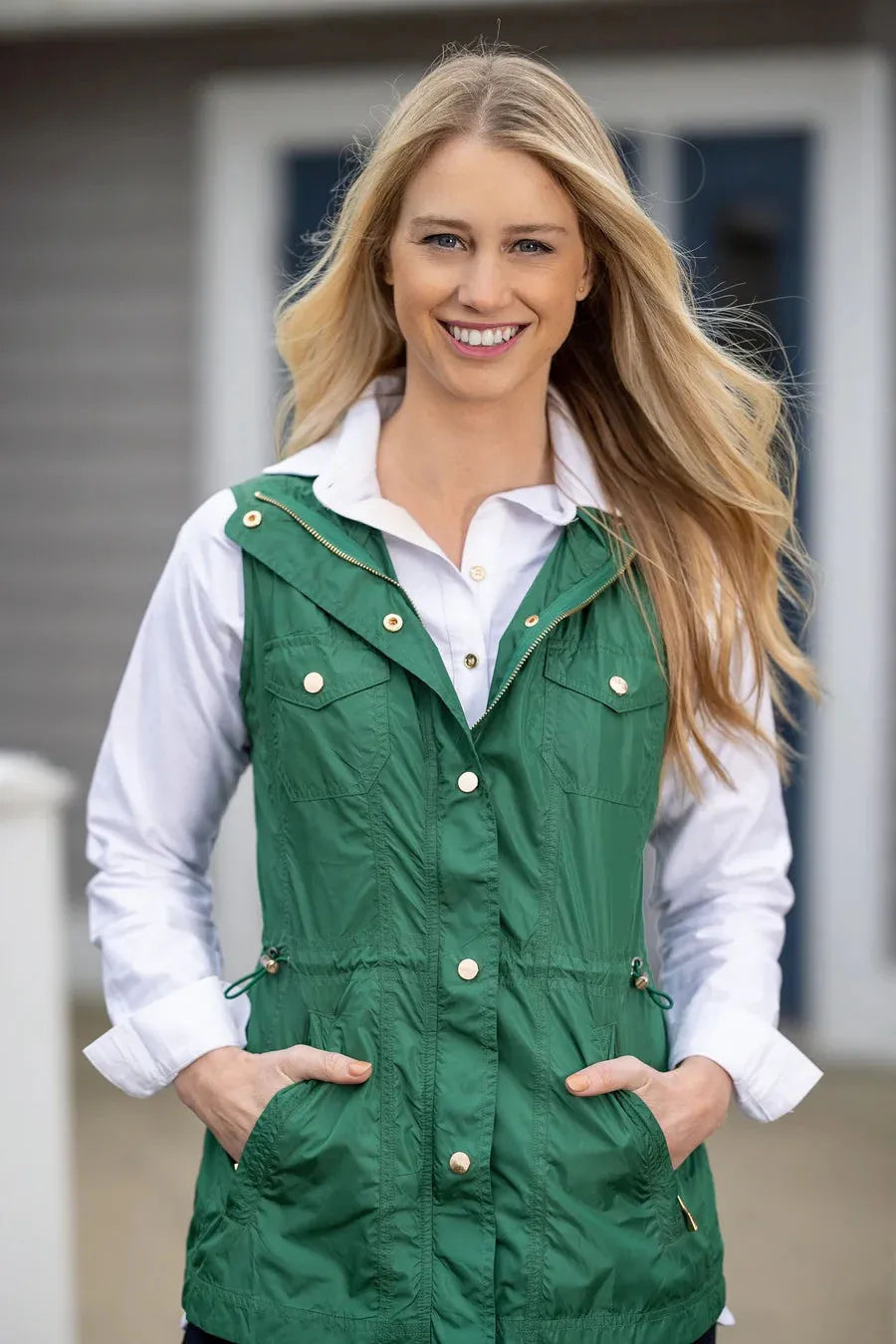 Forest Green Nylon Vest