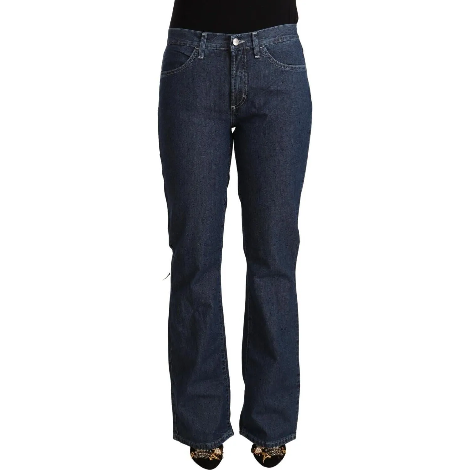 GF Ferre Elegant Flared Cotton Jeans