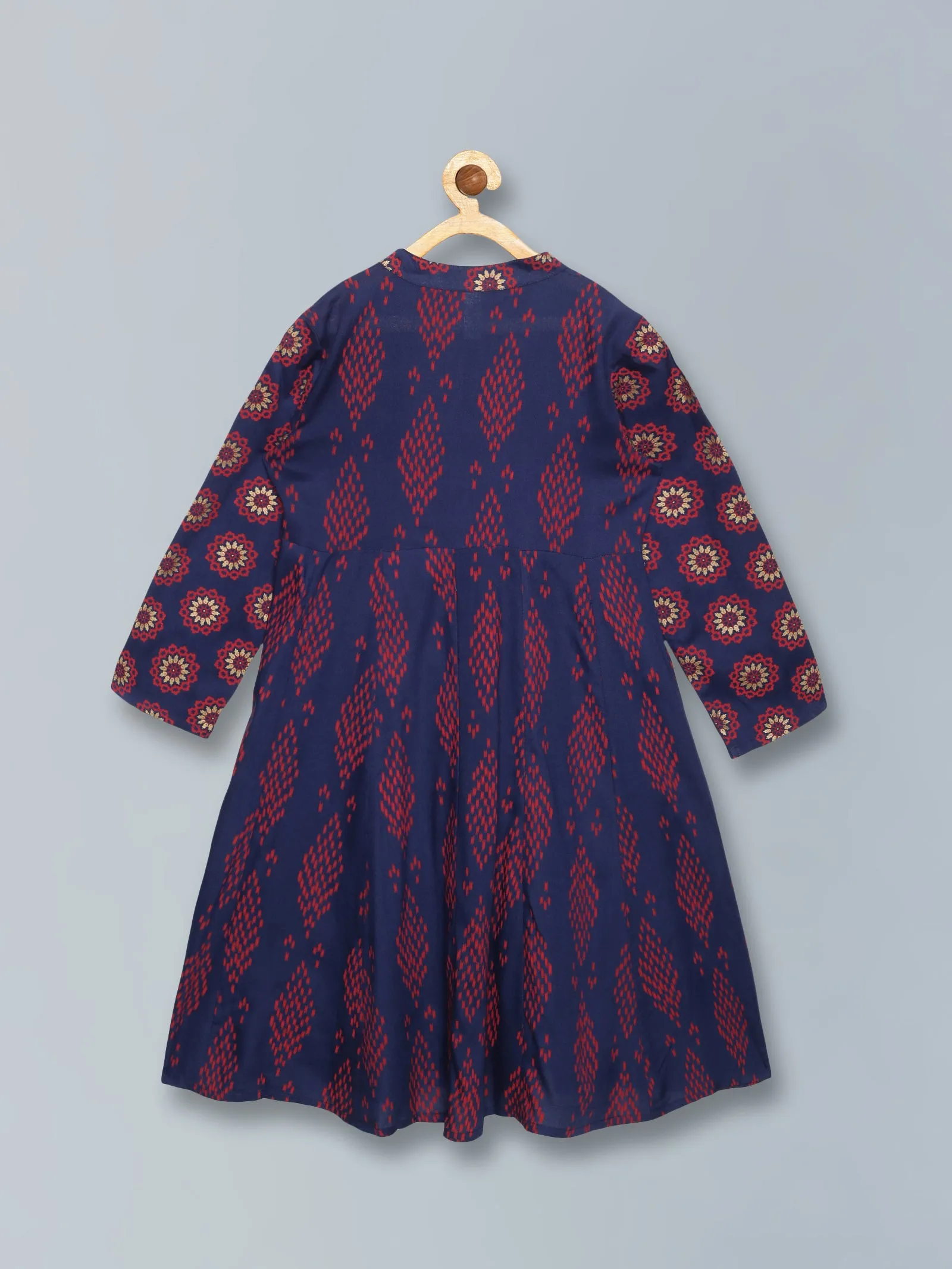 Girls Full Sleeve Printed Kurta & Legging Set
