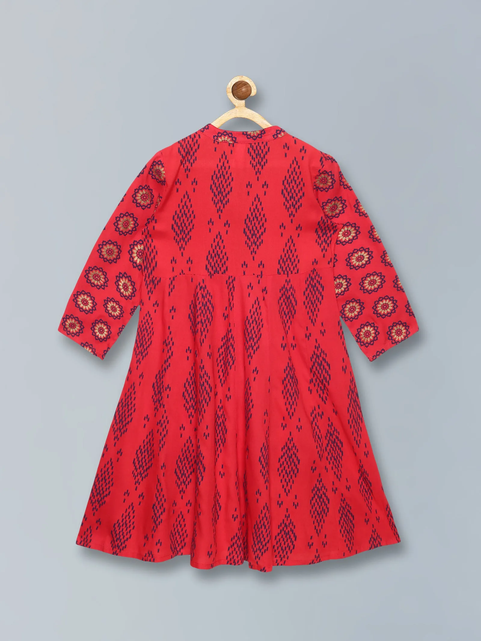 Girls Full Sleeve Printed Kurta & Legging Set