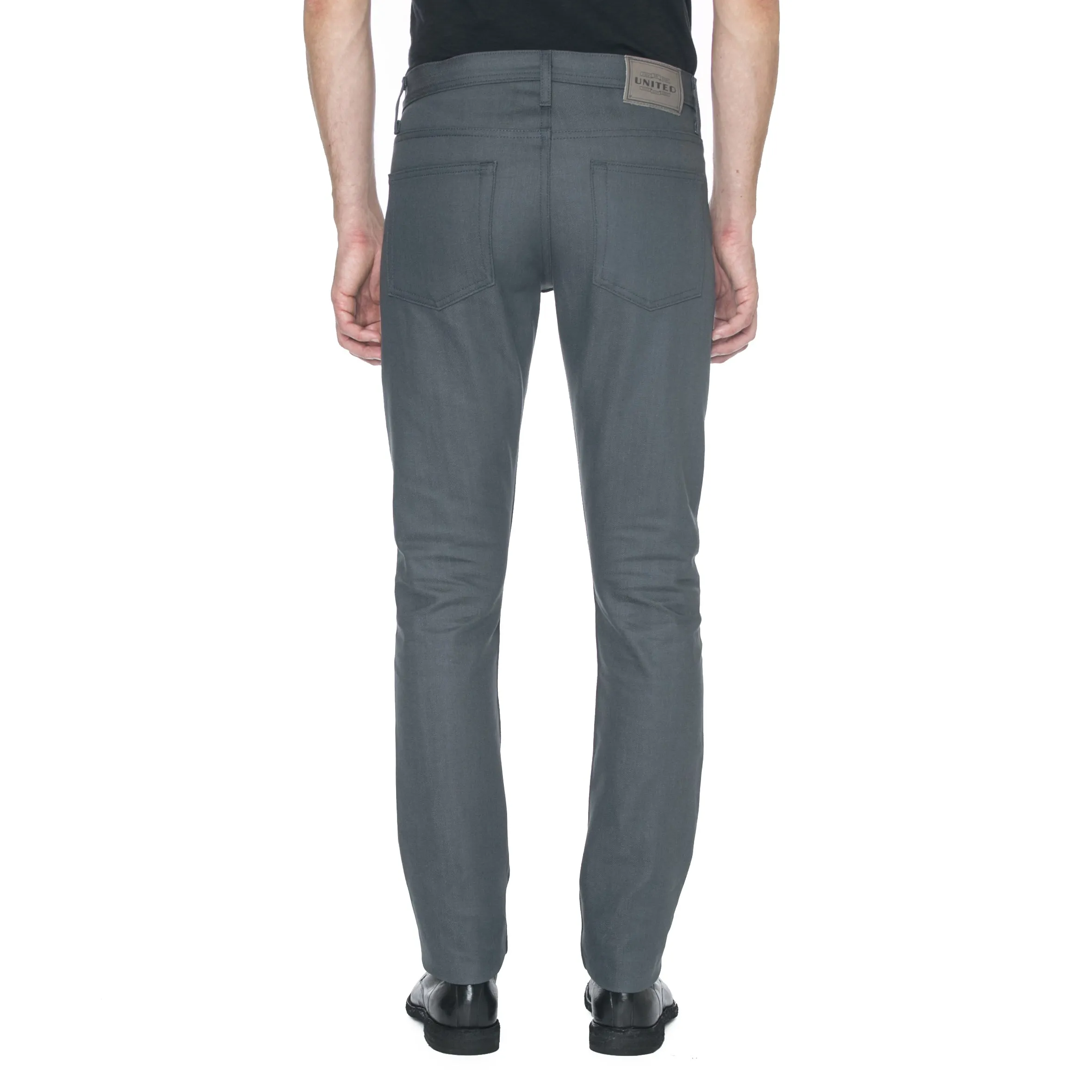 Grey Narrow Fit 14 oz Denim Jeans