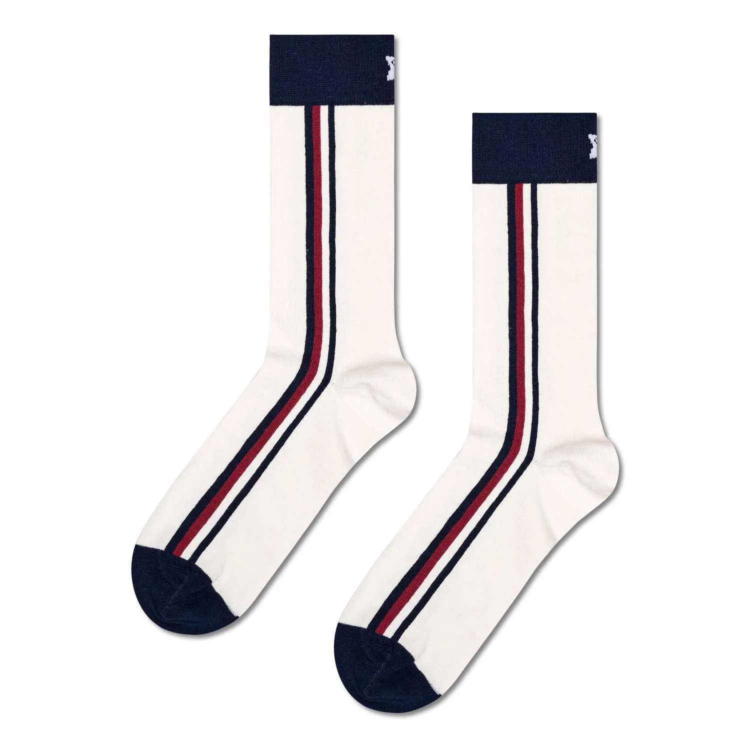 Happy Socks Team GB Road to Victory Sock - Natural White