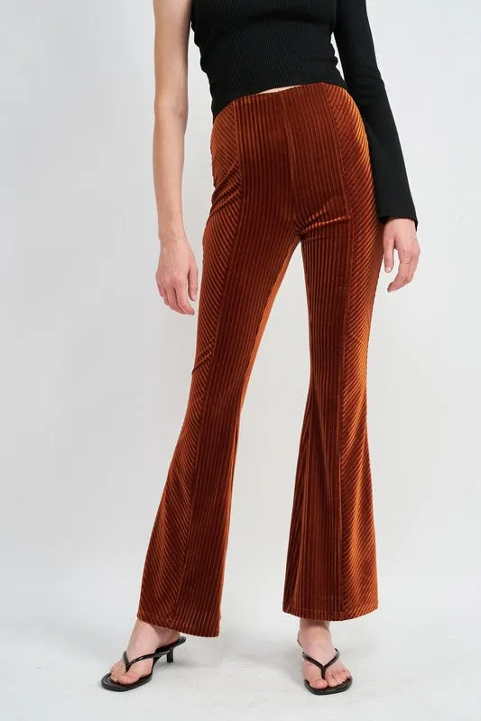 HIGH RISE FLARED PANTS