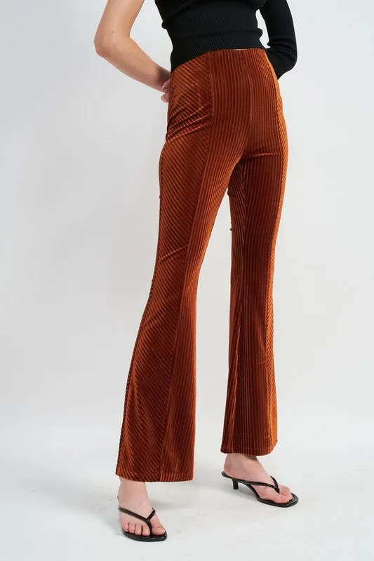 HIGH RISE FLARED PANTS