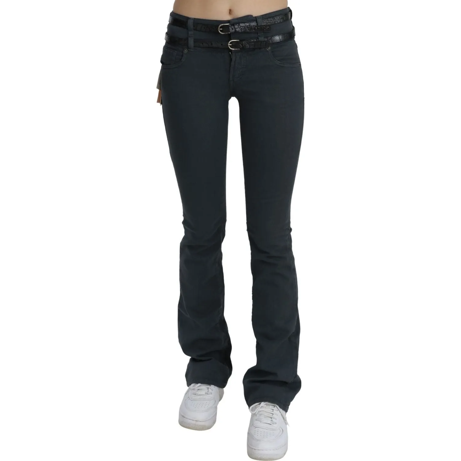 John Galliano Chic Mid Waist Slim Flared Denim