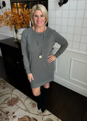 Kalmia Grey Knit Dress