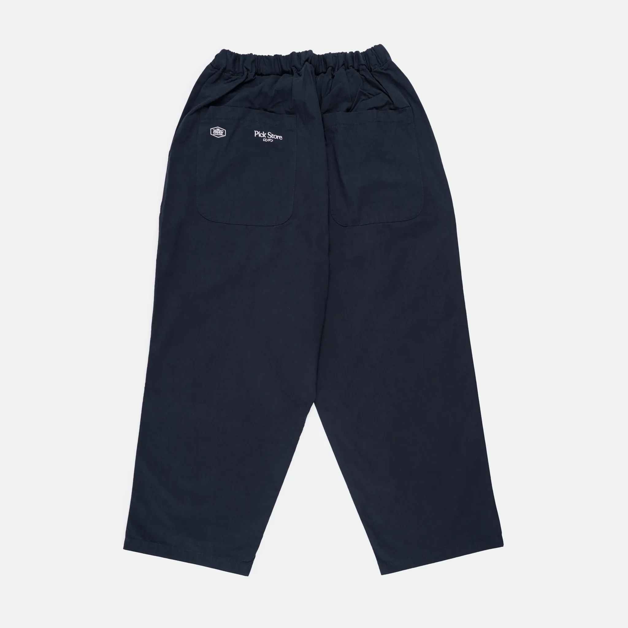 Kappy x Pick Store - Limited Edition Two Tuck Wide Pants Navy