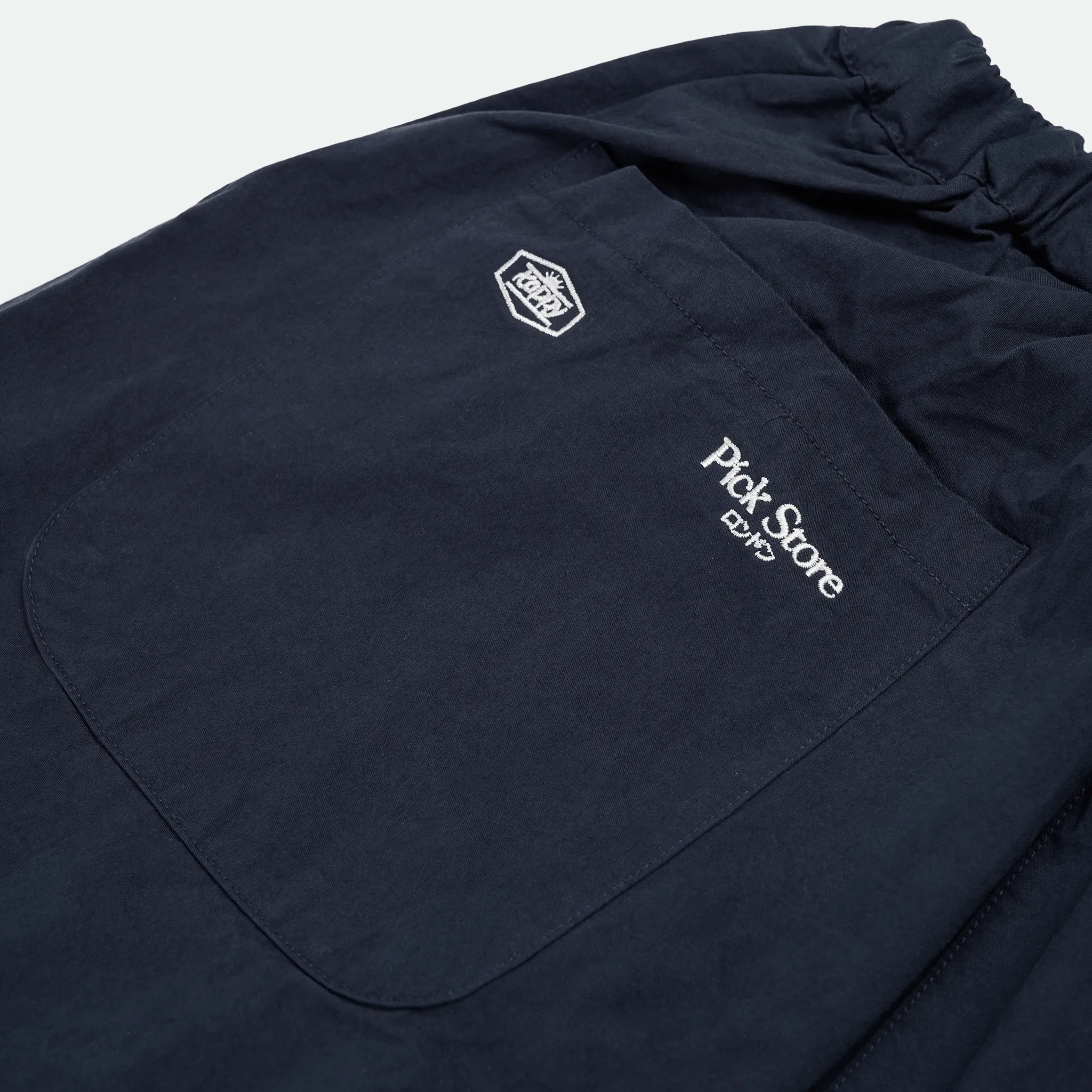 Kappy x Pick Store - Limited Edition Two Tuck Wide Pants Navy