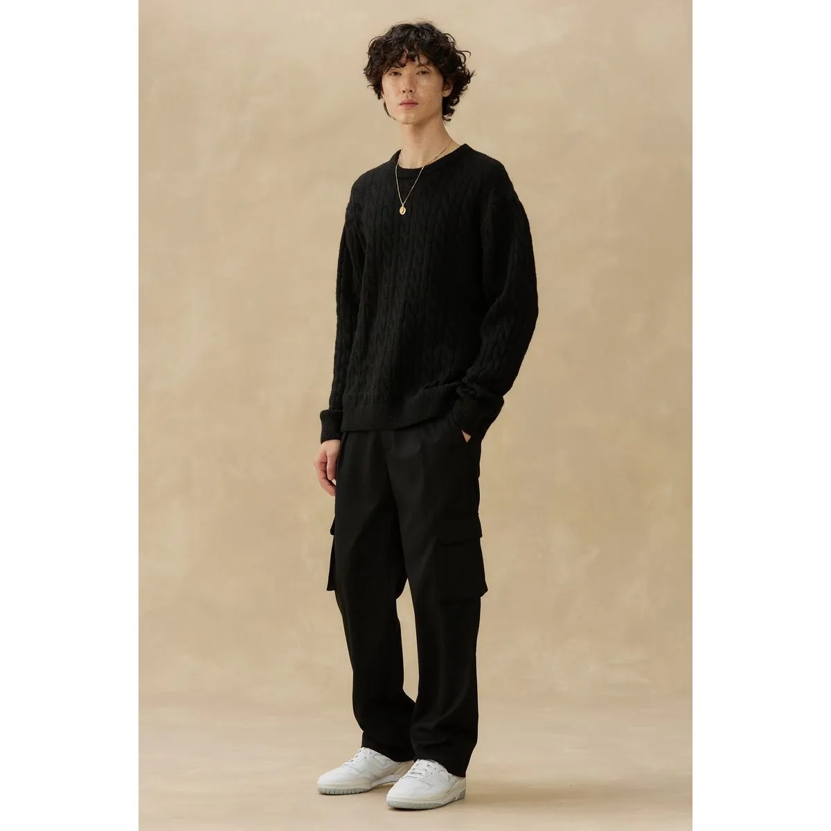 Kuwalla Braided Crew Neck Sweater