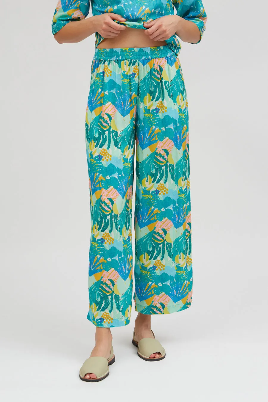 LAST ONE in XL - Mekong Pants - Botanic Print