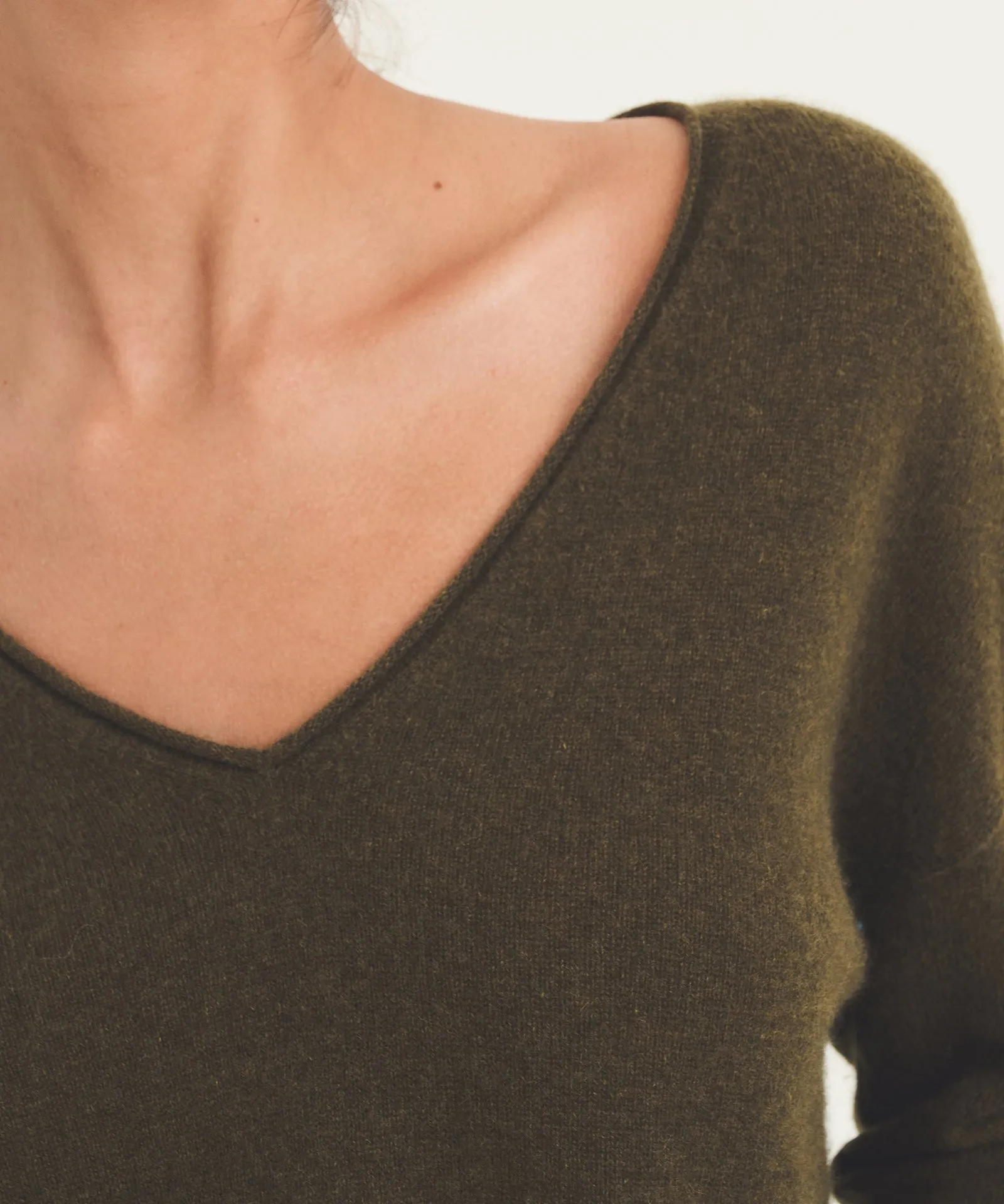 Lightweight Cashmere V-Neck Sweater