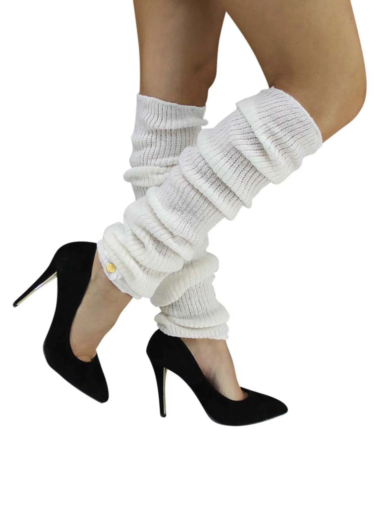 Long Thick Knit Dance Leg Warmers