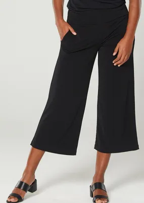 Lundie Jersey Culotte pant in Black