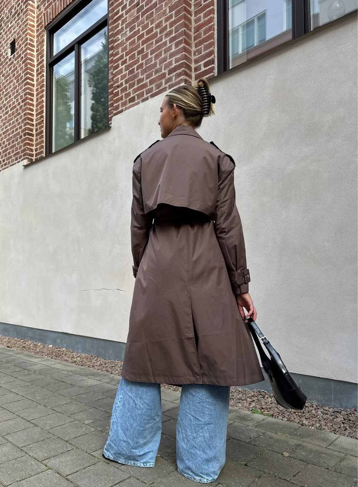 Macchiato Recycled Tech Trench Coat