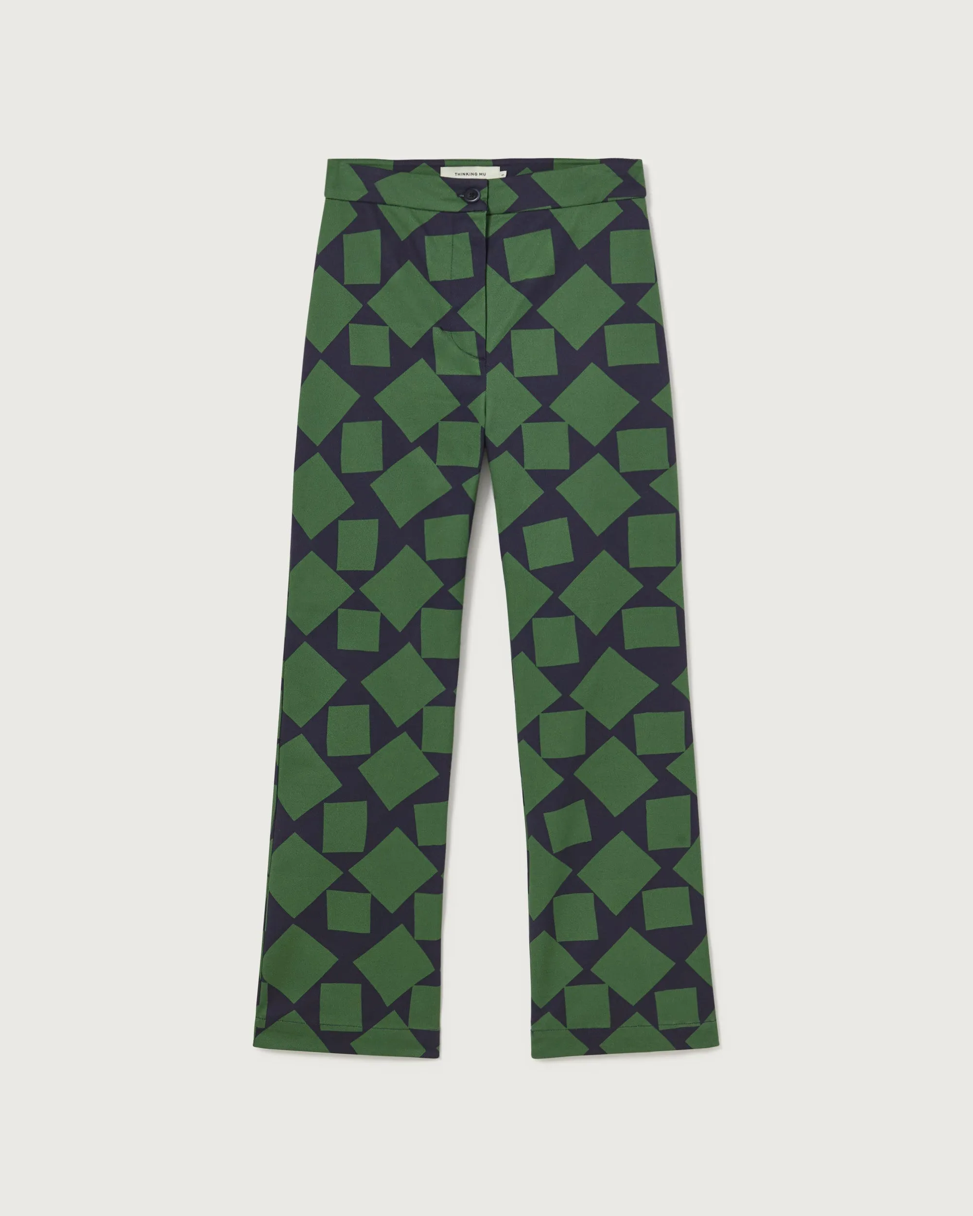 Macius Pants Green Squares