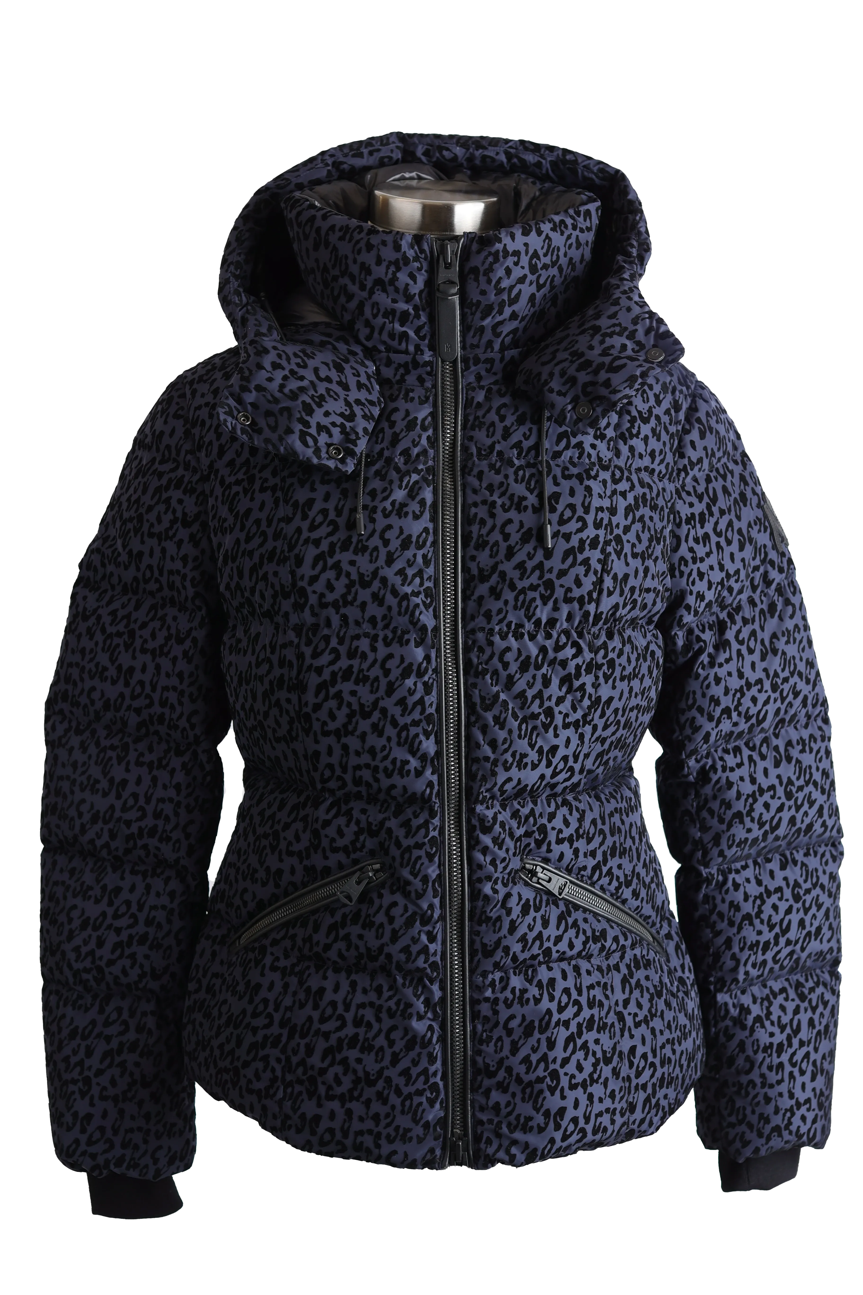 Madalyn Leopard Print Down Puffer Jacket