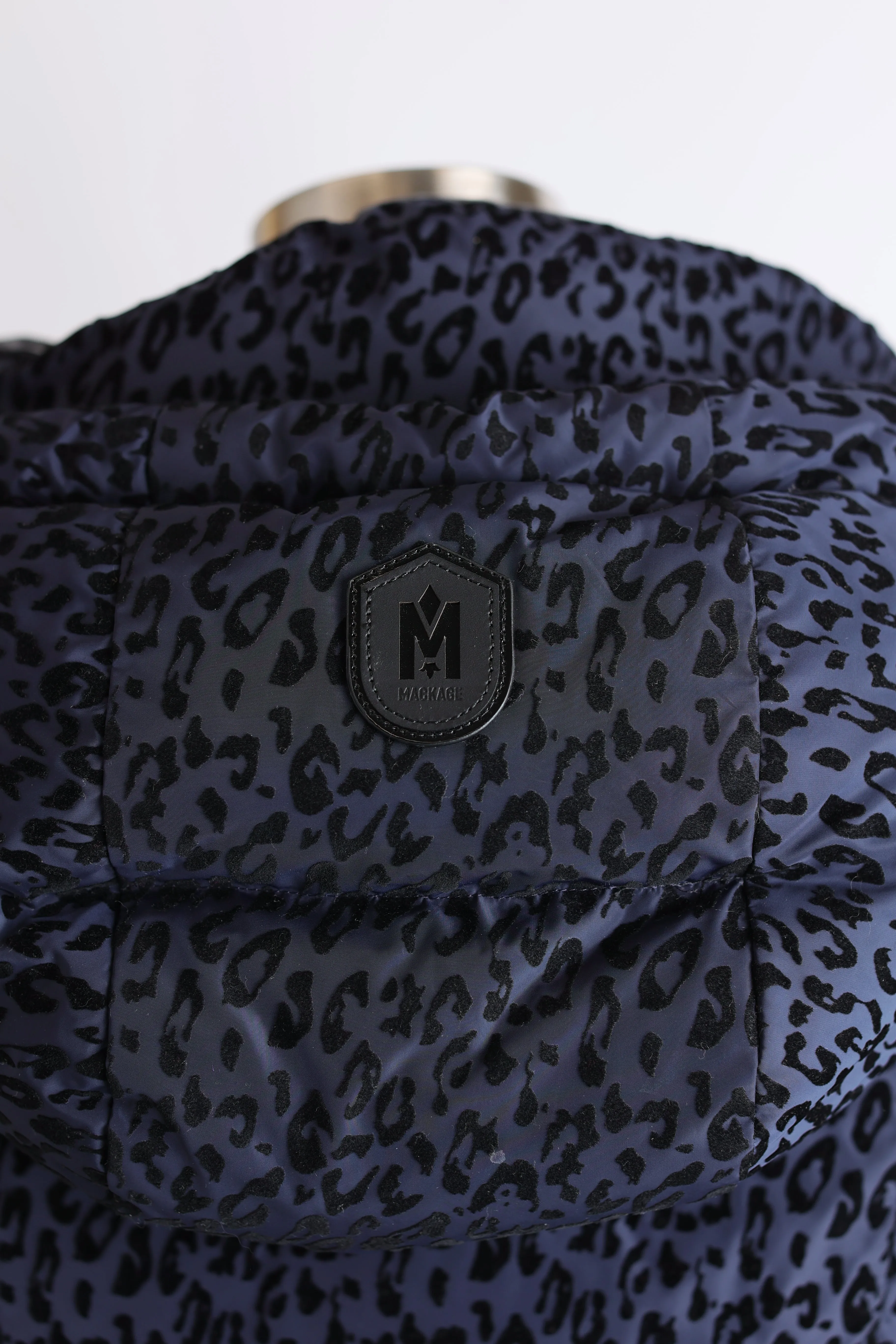 Madalyn Leopard Print Down Puffer Jacket