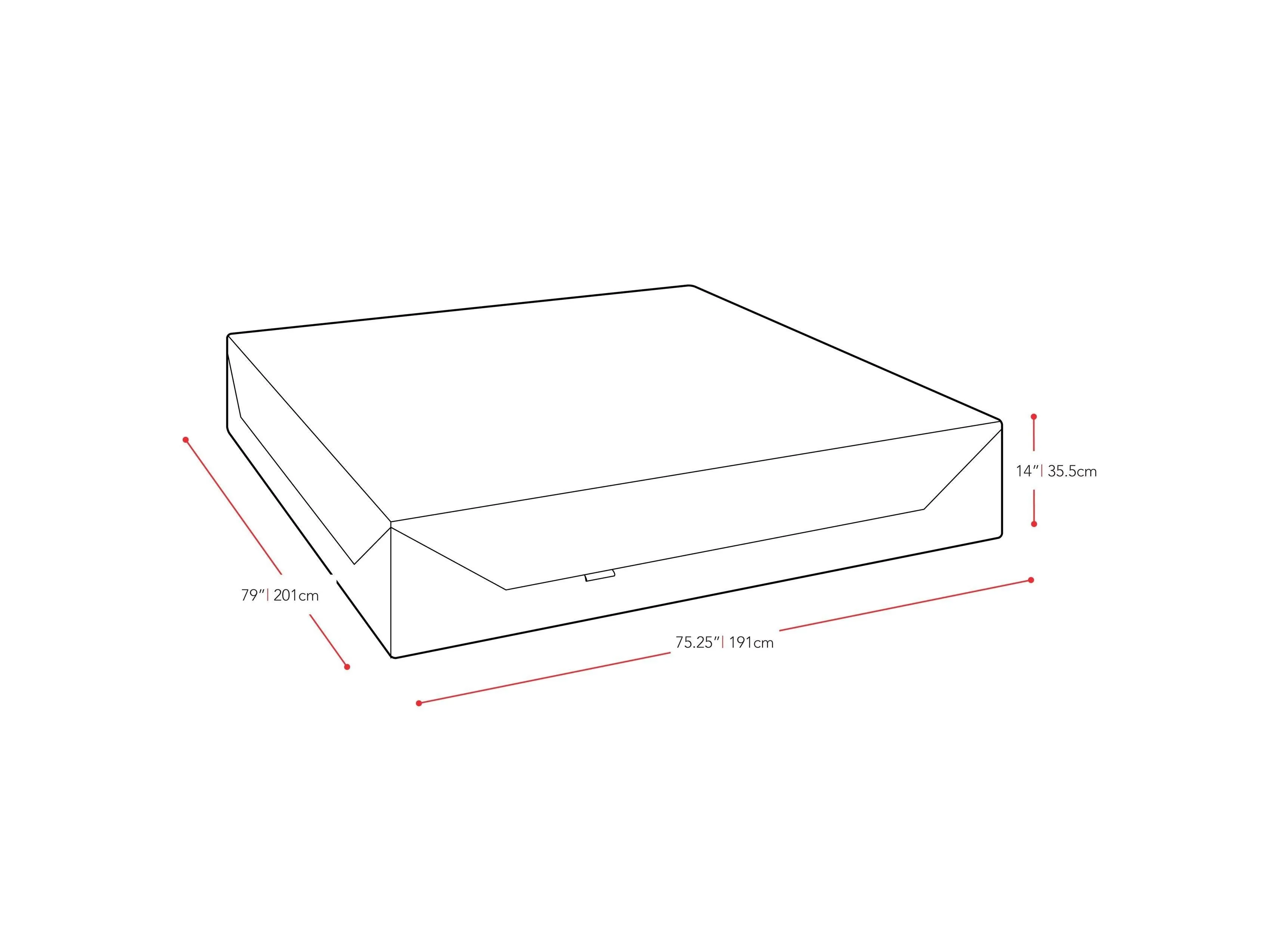 Memory Foam Mattress, King 14"