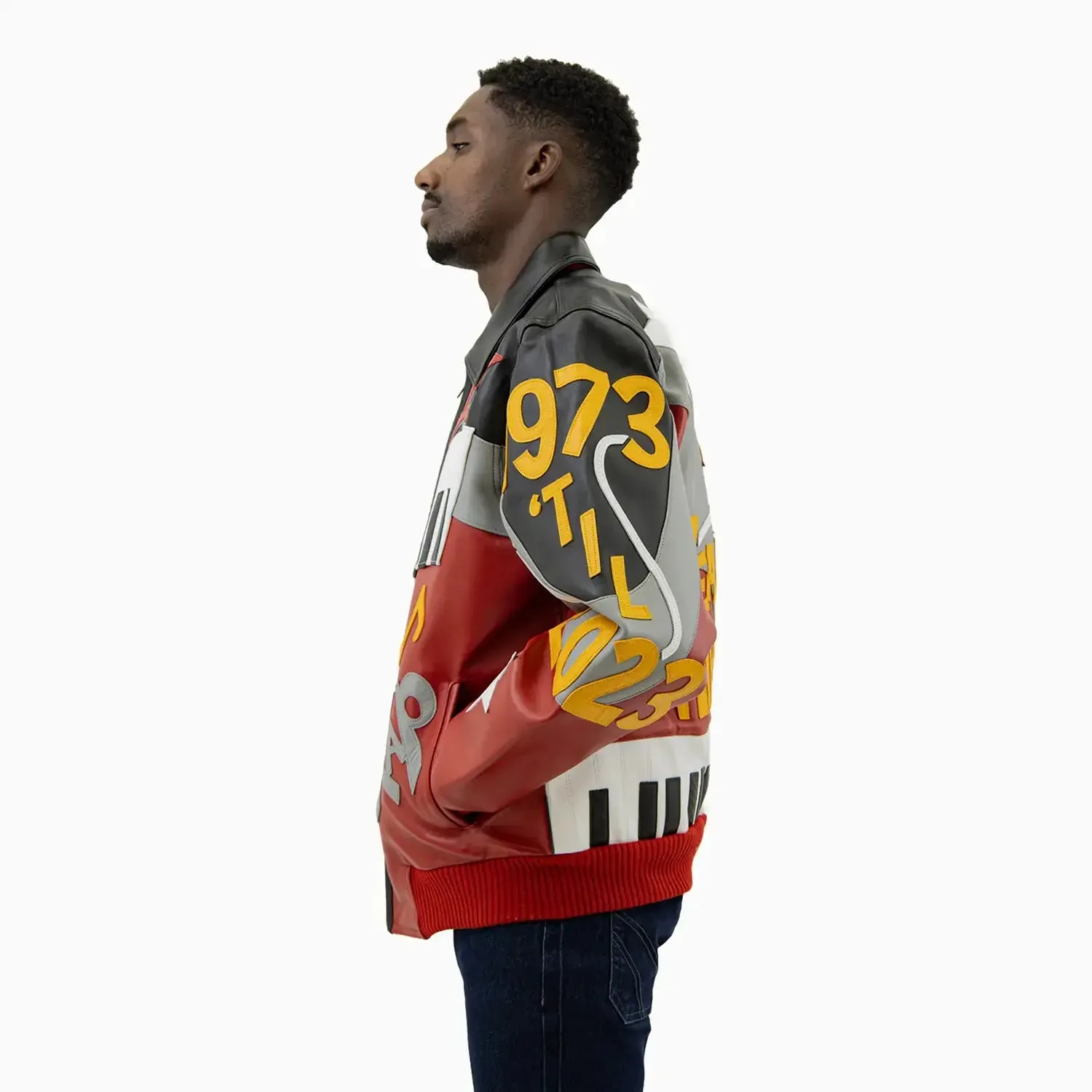 Men's 50 Years Of Hip Hop Leather Jacket