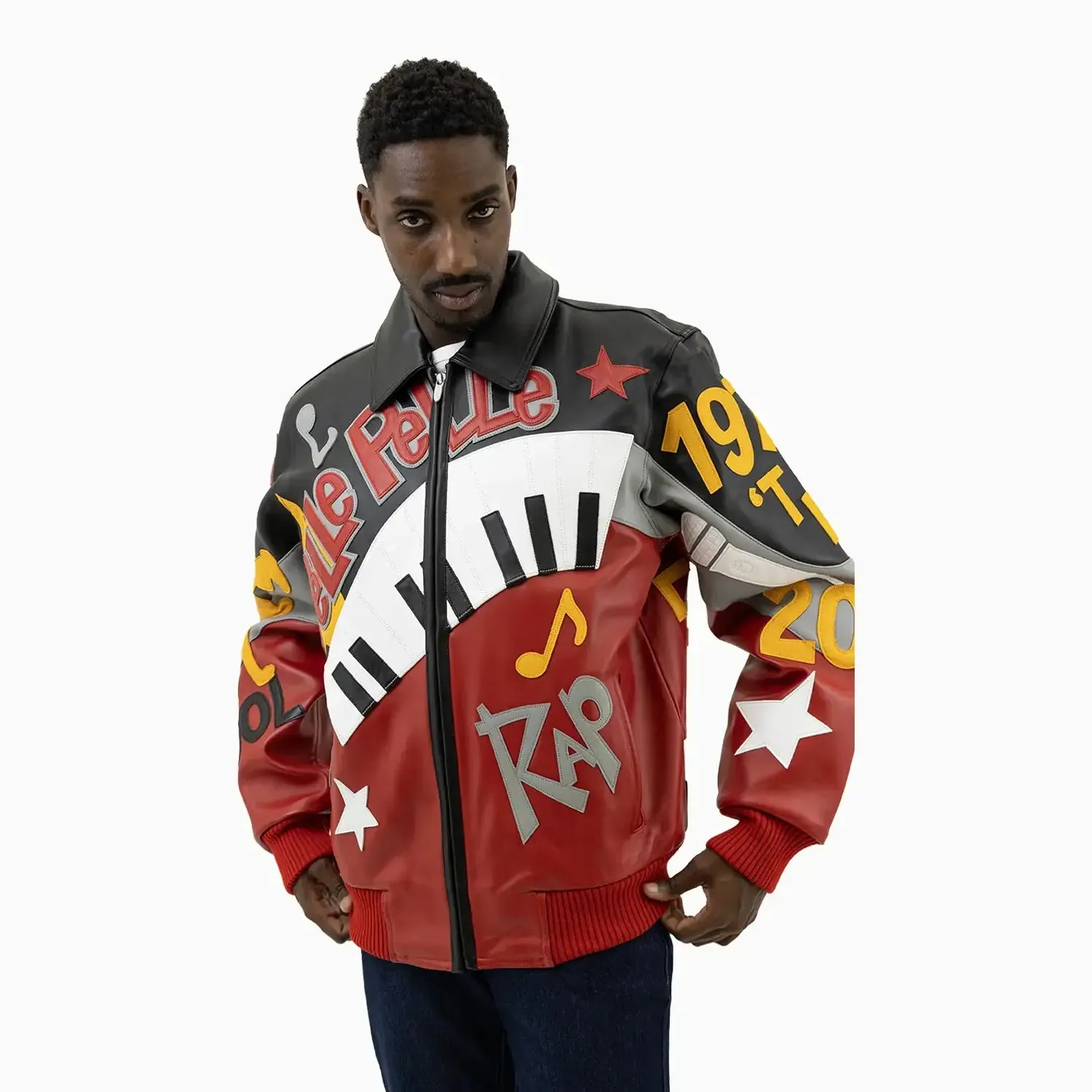 Men's 50 Years Of Hip Hop Leather Jacket