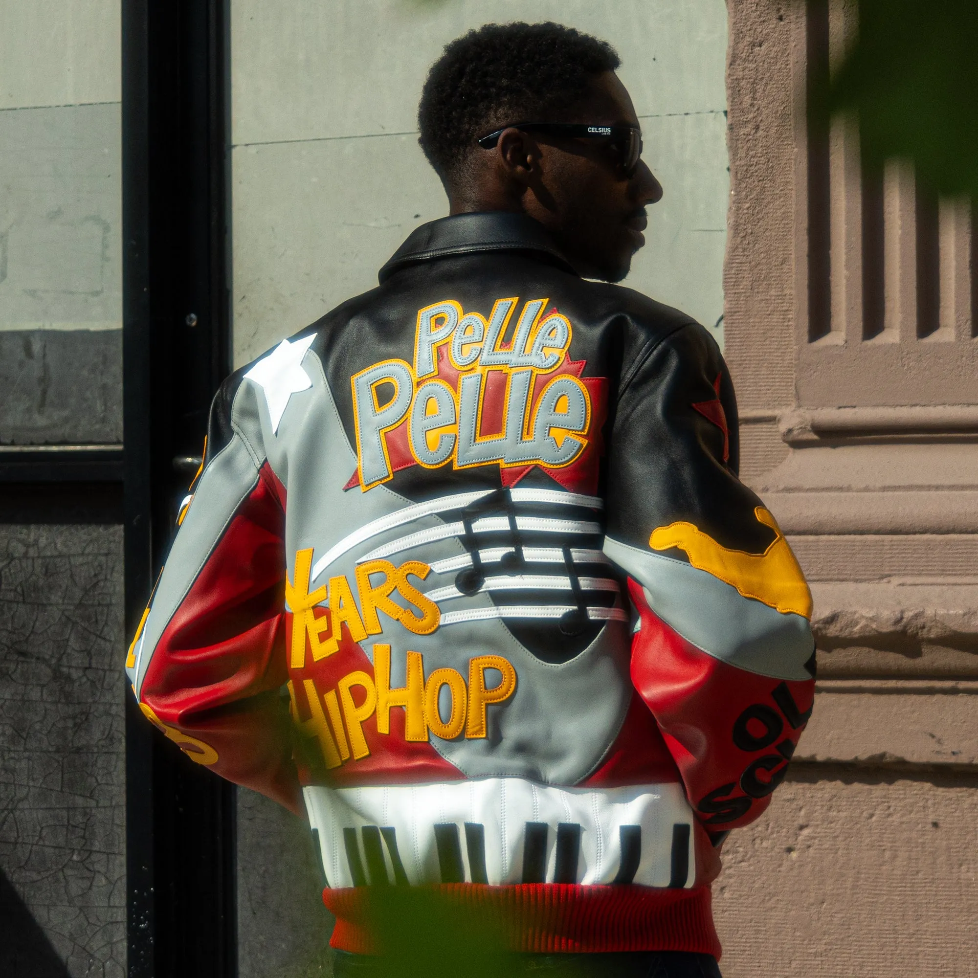 Men's 50 Years Of Hip Hop Leather Jacket