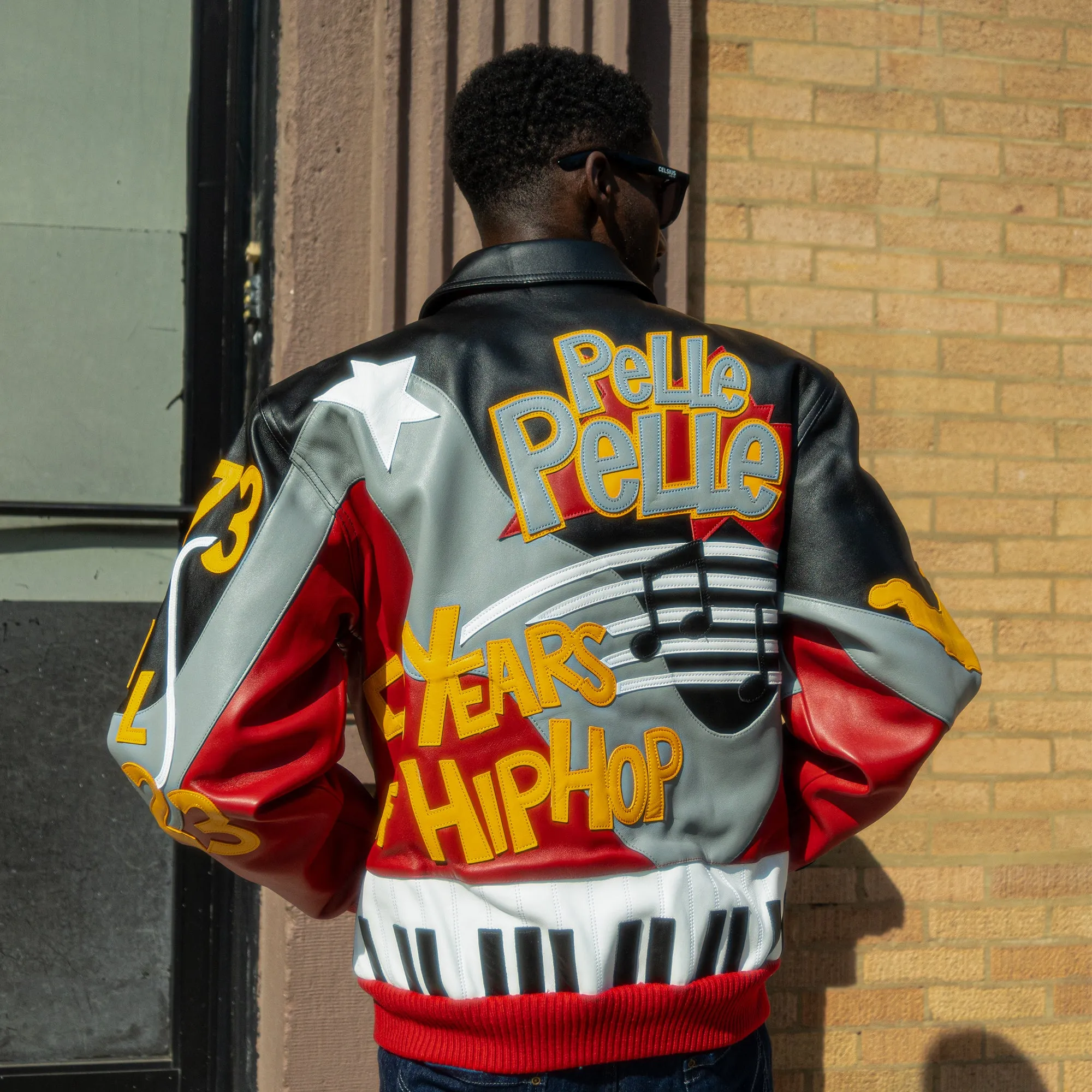 Men's 50 Years Of Hip Hop Leather Jacket