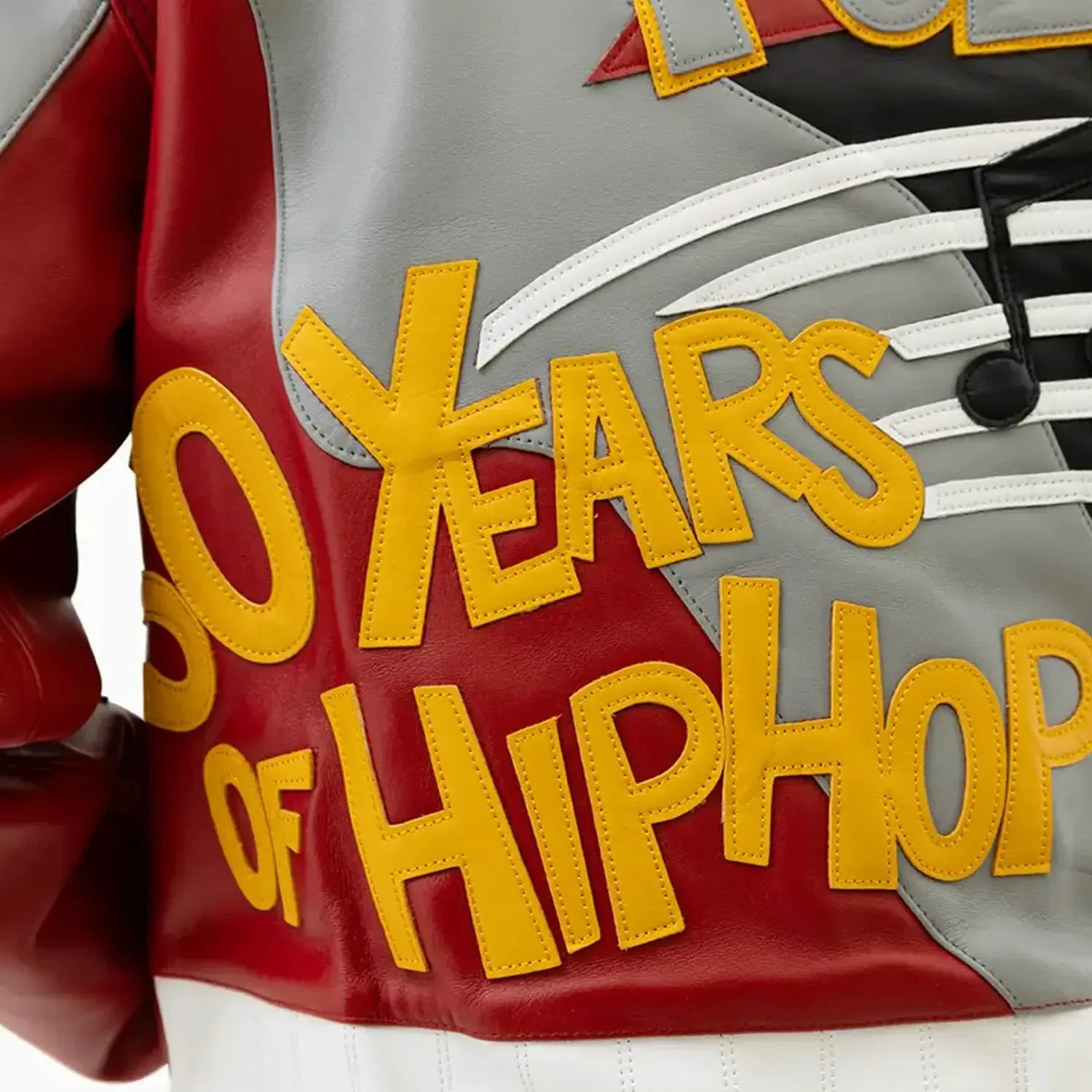 Men's 50 Years Of Hip Hop Leather Jacket