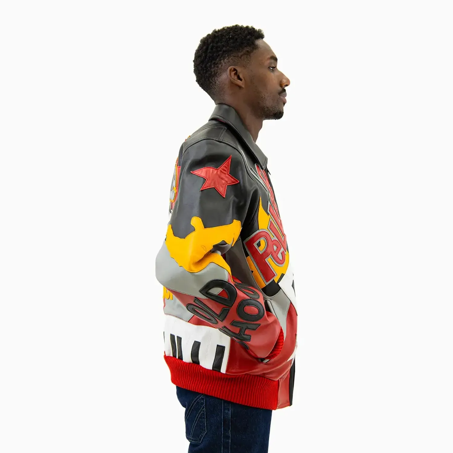 Men's 50 Years Of Hip Hop Leather Jacket