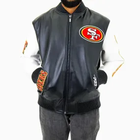 Men's San Francisco 49Ers NFL Signature Leather Varsity Jacket