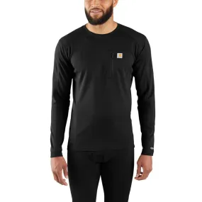 Men's Tall Force Midweight Micro-Grid Base Layer Crewneck Pocket Top