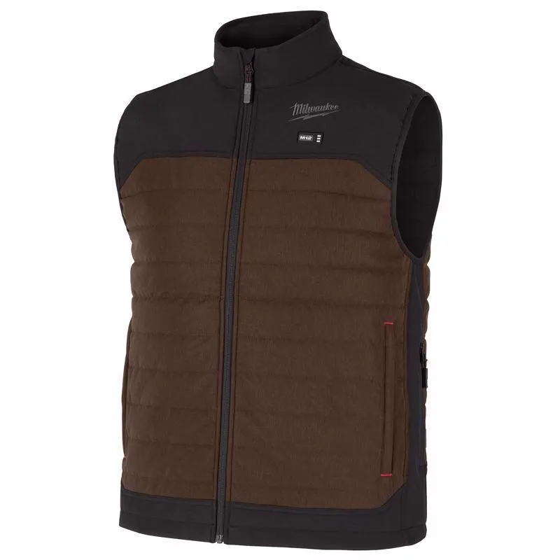 Milwaukee Tool L Unisex Heated Vest Kit Brown